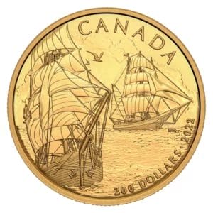 2022 $200 Tall Ships: Brigantine Gold Coin - 9999
