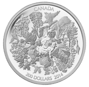 2014 Towering Forests of Canada Silver Coin