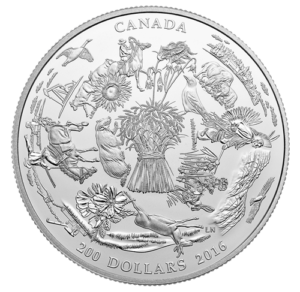 2016 $200 Vast Prairies Silver Coin