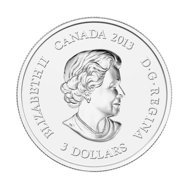 2013 $3 Maple Leaf Impression - Pure Silver Coin
