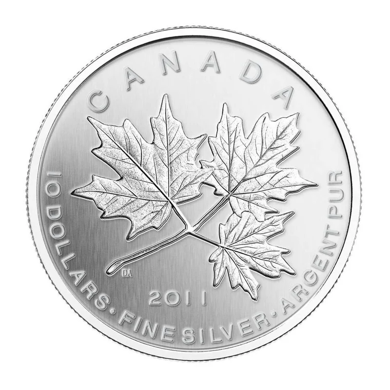 2011 $10 Maple Leaf Forever Silver Coin - 9999