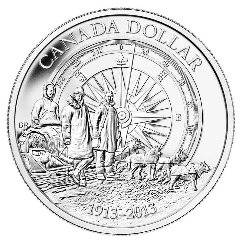 2013 $1 Arctic Expedition Silver Coin - 9999