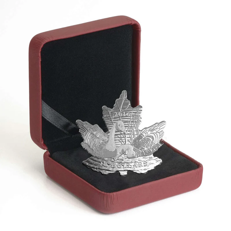 2016 $10 Maple Leaf Silhouette: Canada Geese Silver Coin