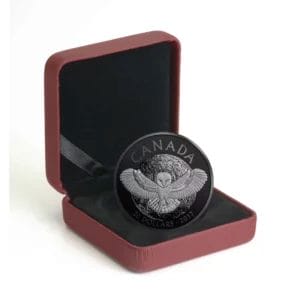 2017 $20 Nocturnal By Nature: The Barn Owl Rhodium Plated Pure Silver Coin
