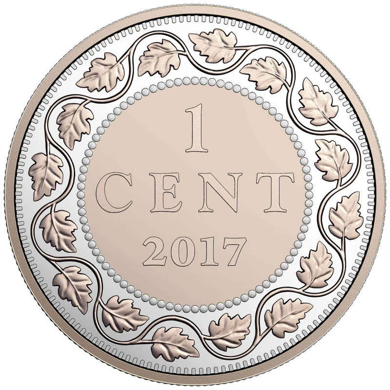 2017 $0.01 Legacy of The Penny - Pure Silver 5-Coin Set With Selective Rose Gold Plating