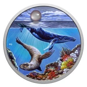 2020 $20 Under a Hopeful Moon Pure Silver Coin with Black Light