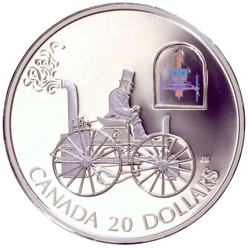2000 $20 H.S. Taylor Steam Buggy Silver Coin (Hologram + Sterling Silver)