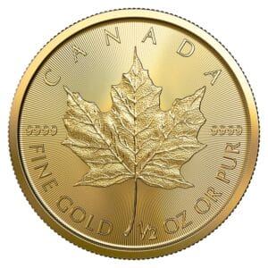 1/2 oz Gold Maple Leaf coin (random year)