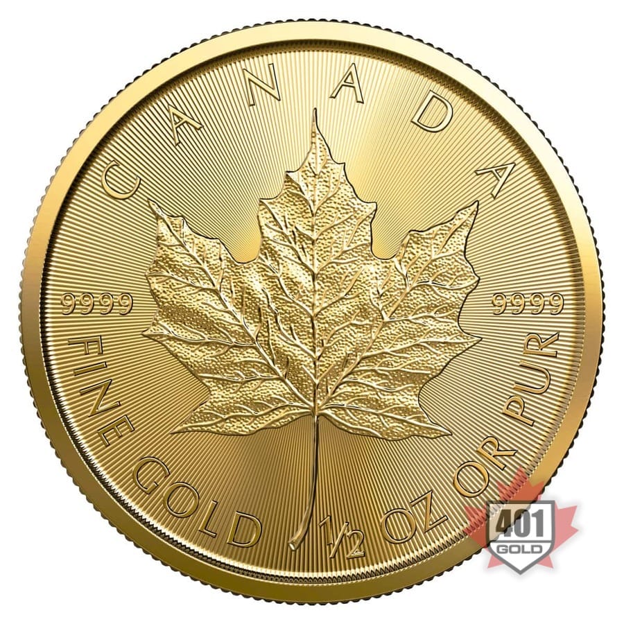 1/2 oz Gold Maple Leaf coin (random year)