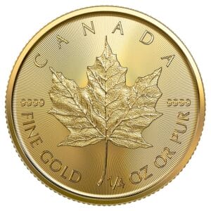 1/4 oz Gold Maple Leaf Coin (Random Year)