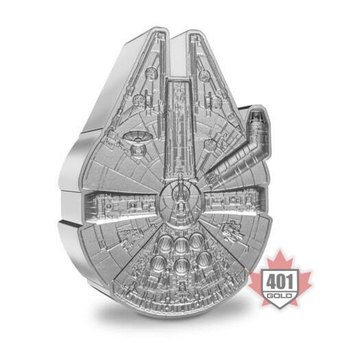 2022 $5 Star Wars Silver Millennium Falcon™ 3 oz Coin