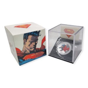 2013 $20 75th Anniversary of Superman Man of Steel Silver Coin
