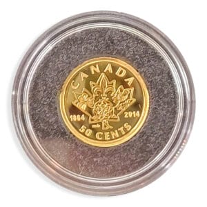 2014 50c Gold Coin: 150th Anniversary of the Quebec & Charlottetown Conferences Reverse