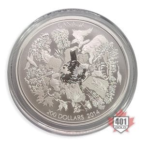 2014 Towering Forests of Canada Silver Coin Reverse