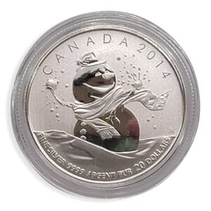 2014 $20 for $20 Snowman Silver Coin - 9999