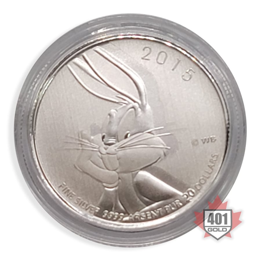 2015 $20 Looney Tunes Bugs Bunny™ Silver Coin