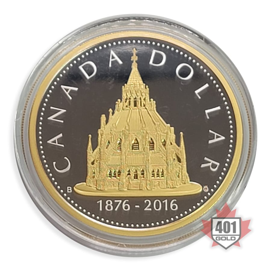 2016 Renewed Silver Dollar - Library of Parliament Silver Coin