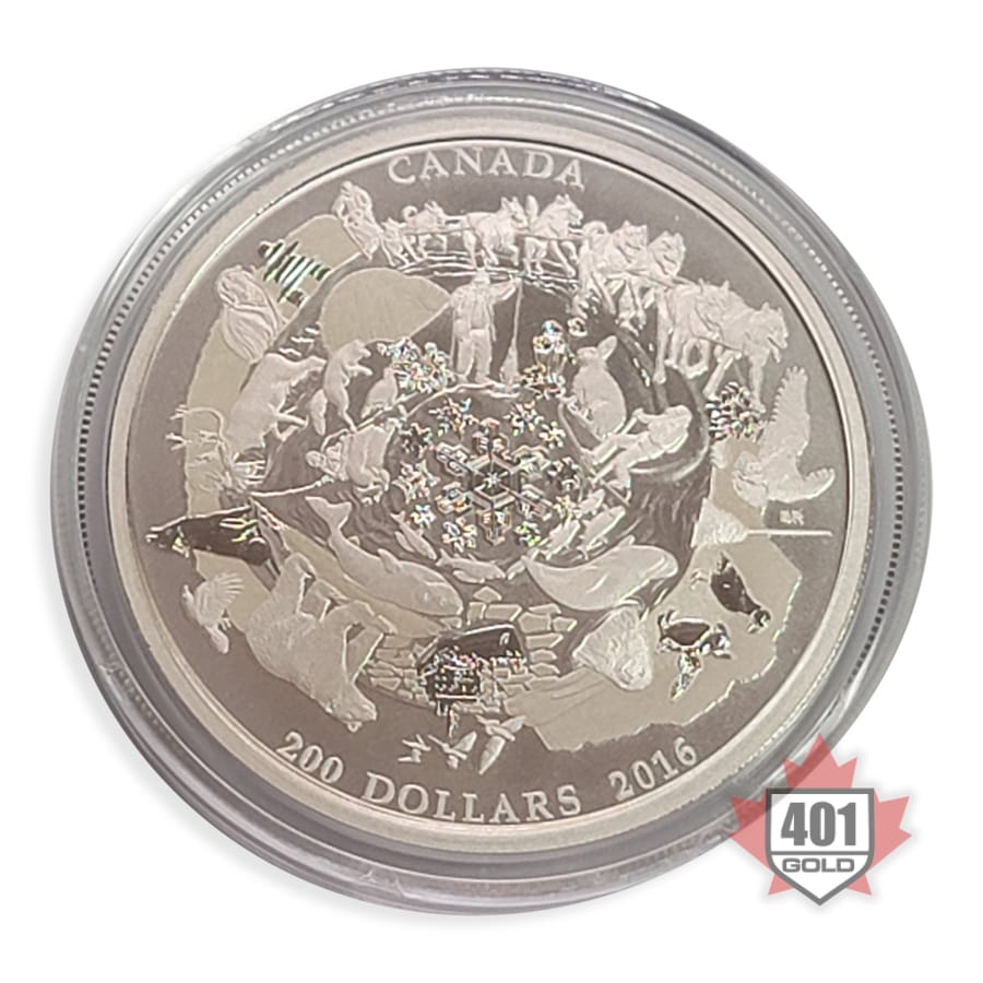 2016 $200 Canada's Icy Arctic Silver Coin