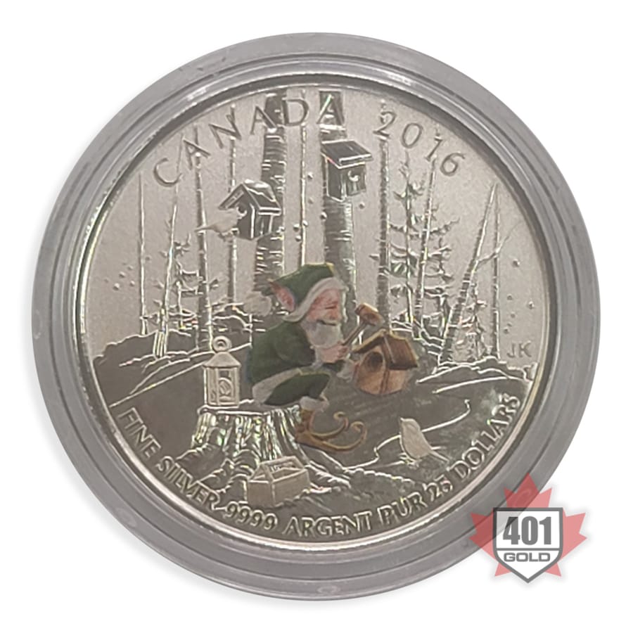 2016 $25 For $25Woodland Elf Silver Coin - 9999