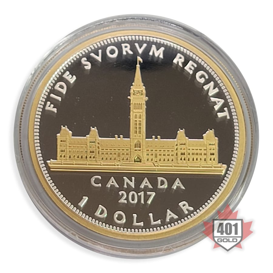 2017 2 oz Renewed Silver Dollar | Royal Visit - Parliament Building