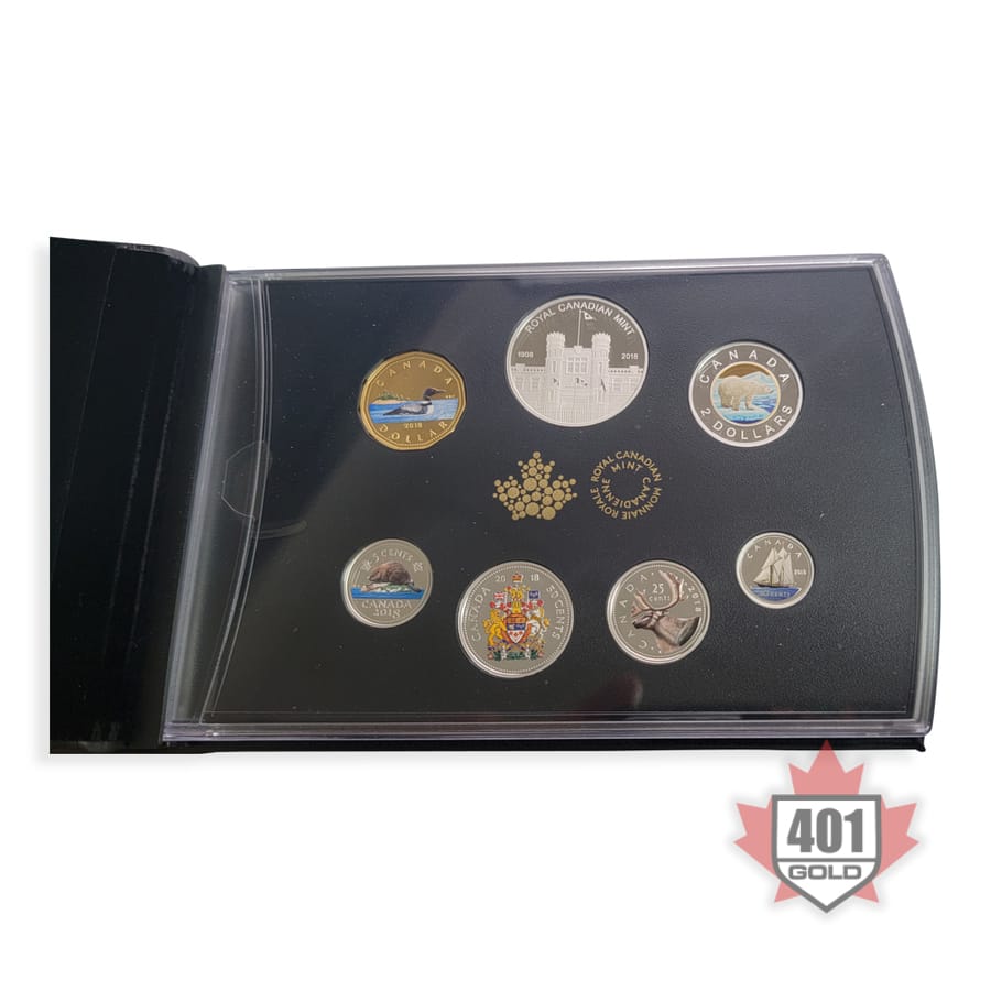 2018 Classic Canadian Colourised Silver Coin Set