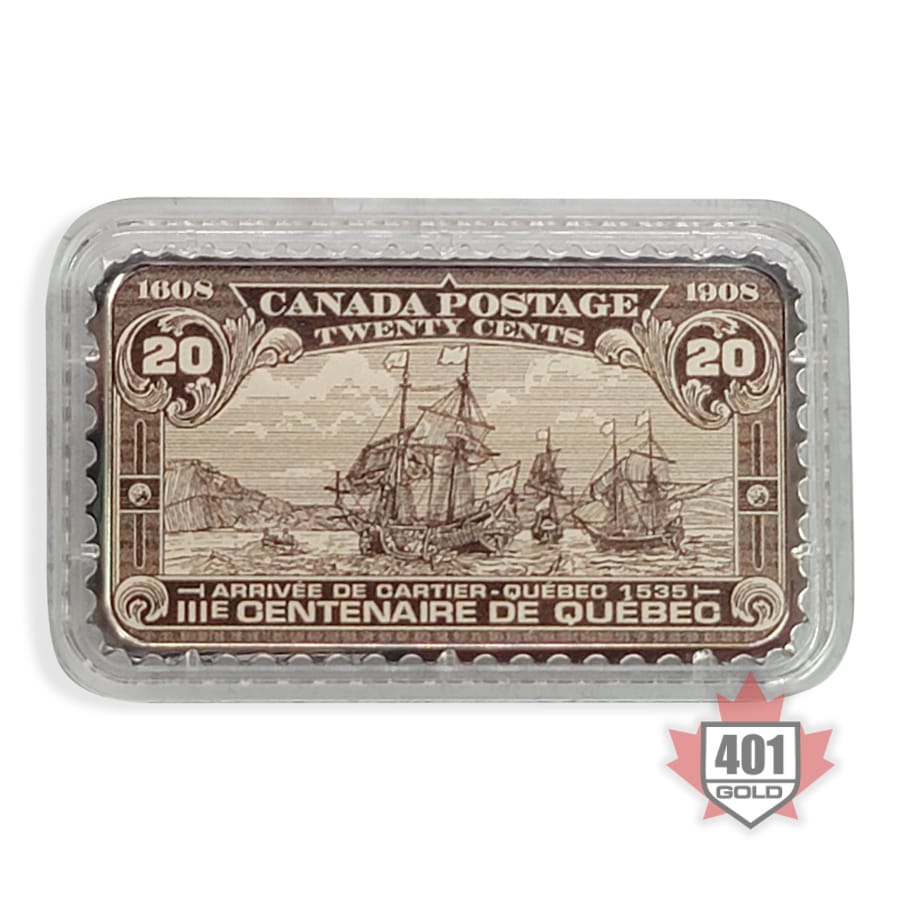 2019 20 Canada s Historical Stamps Arrival Of Cartier Silver