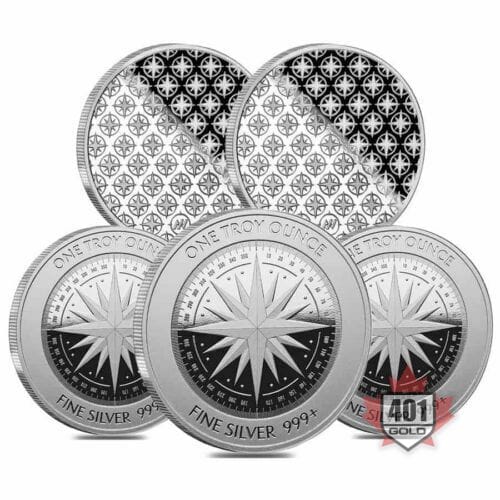 1 Ounce Asahi Compass Silver Rounds