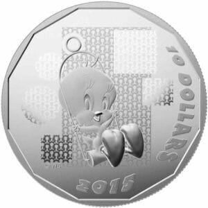 2015 $10 Looney Tunes TM  "I Tawt I Taw A Putty Tat!" Pure Silver Coin