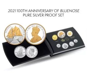 2021 100th Anniversary of Bluenose Silver Proof Set