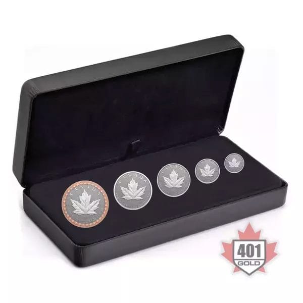 2023 35th Anniversary of the Silver Maple Leaf - Pure Silver Fractional Set