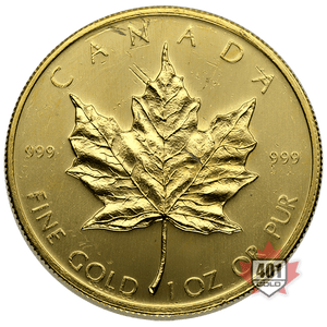 1 oz Gold Maple Leaf Coin (Random Year pre 2014)