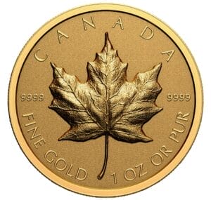 2022 $200 gold maple leaf ultra high relief reverse