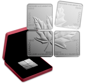 2017 $3 Silver Maple Leaf Quartet 4-Piece Set