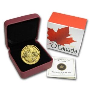 2013 $5 The Caribou Gold Coin (O Canada Series)