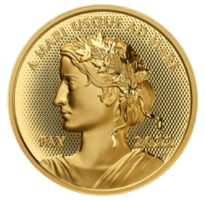 2022 $200 Peace Dollar Pure Gold Coin Reverse