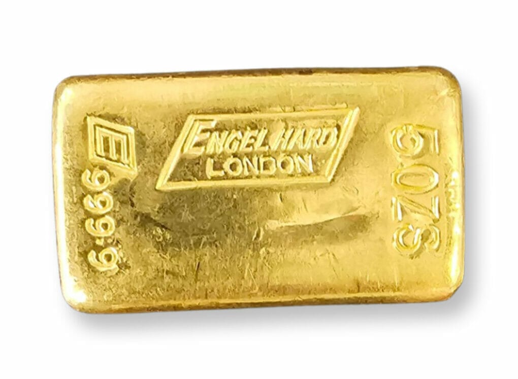 5 oz Engelhard Gold Bar (London)