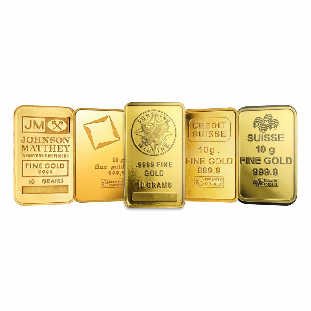 10 Gram Gold Bar Assorted