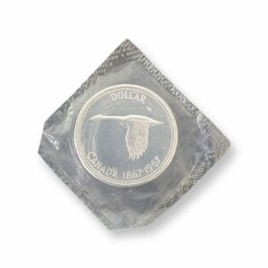 1967 Canadian Goose Silver Dollar Coin