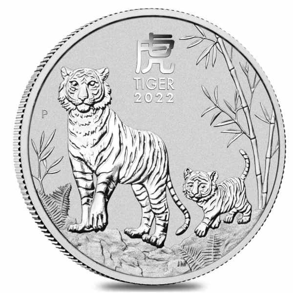 2022 1 Kilo Silver Coin - Year of the Tiger (In Capsule) 9999