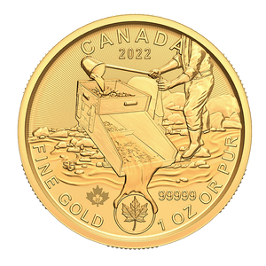 2022 1oz Klondike Gold Rush Gold Coin (5 9's)