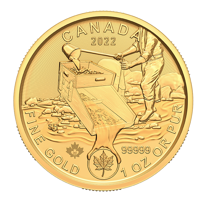 2022 1oz Klondike Gold Rush Gold Coin (5 9's)