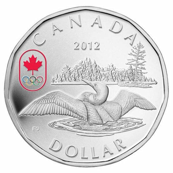 2012 $1 Lucky Loonie Obverse