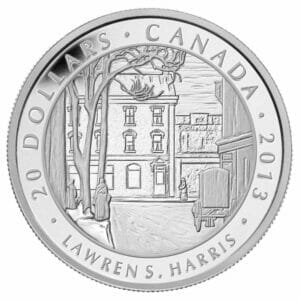 2013 $20 Group of Seven: Lawren S. Harris, Toronto Street, Winter Morning Silver Coin - 9999