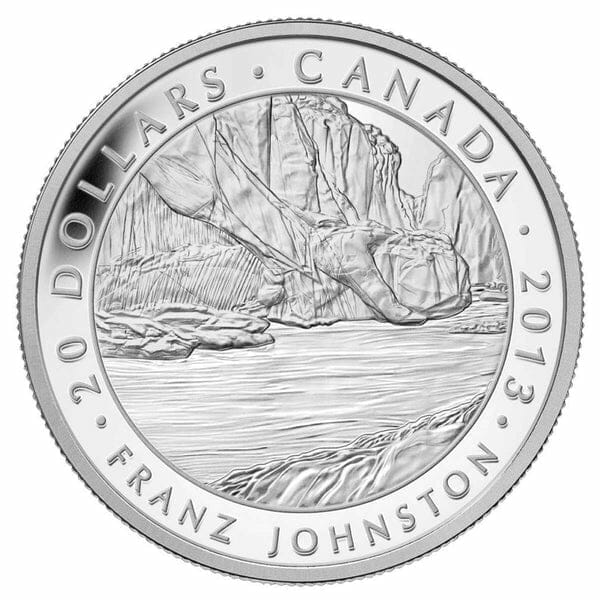 2013 $20 The Guardian of the Gorge Silver Coin Reverse