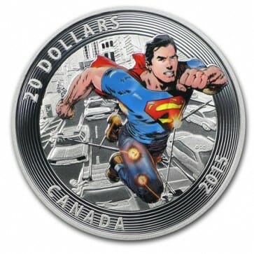 2015 $20 1 oz Iconic Superman™ Silver Coin | 401Gold Inc