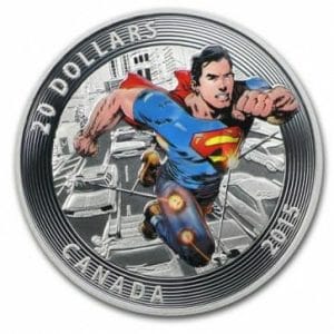 2015 Silver Iconic Superman Silver Coin Reverse