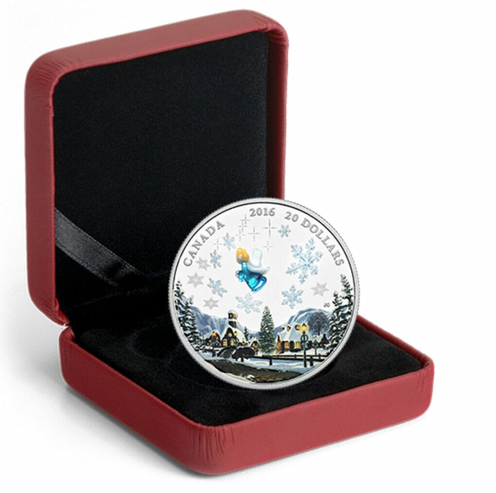 2016 $20 My Angel Silver Coin with Murano Glass Case