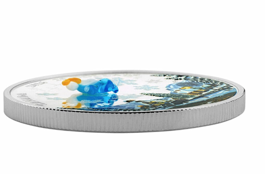 2016 $20 My Angel Silver Coin with Murano Glass Side
