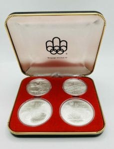 1976 Olympic Series V 4 Coin Set
