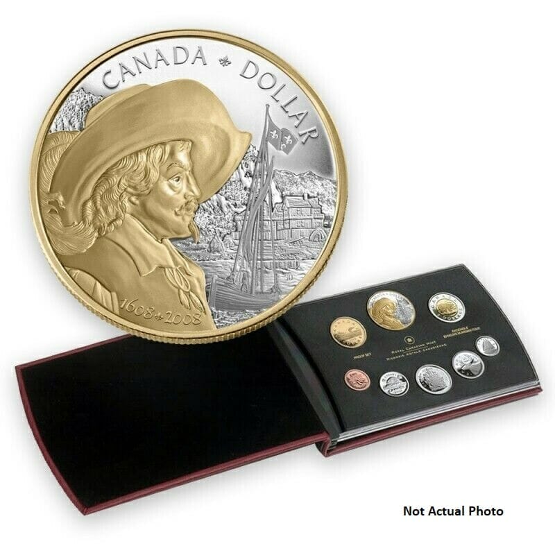 2008 400th Anniversary of Quebec Proof Set of Canadian Coinage